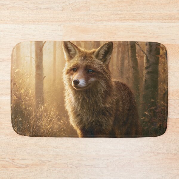 Item preview, Red Fox in Autumn Forest, Wildlife designed and sold by GuildedWordGraphics.