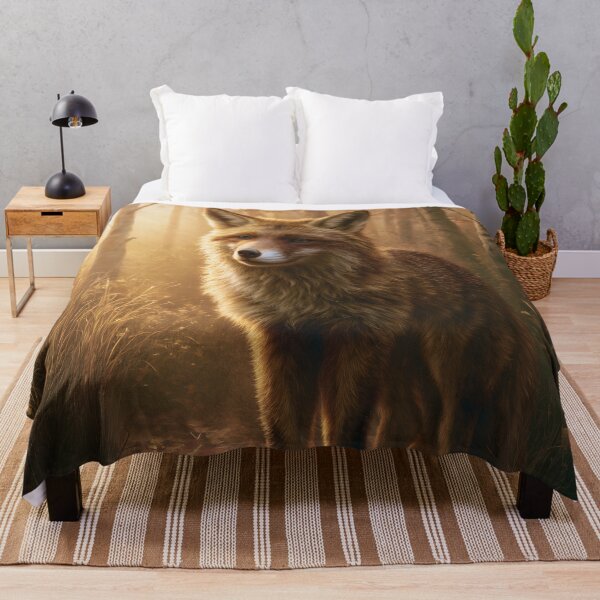 Item preview, Red Fox in Autumn Forest, Wildlife designed and sold by GuildedWordGraphics.
