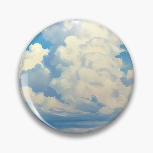 Item preview, Summer Road Trip - Majestic Cumulus Clouds Oil Painting designed and sold by ondante.