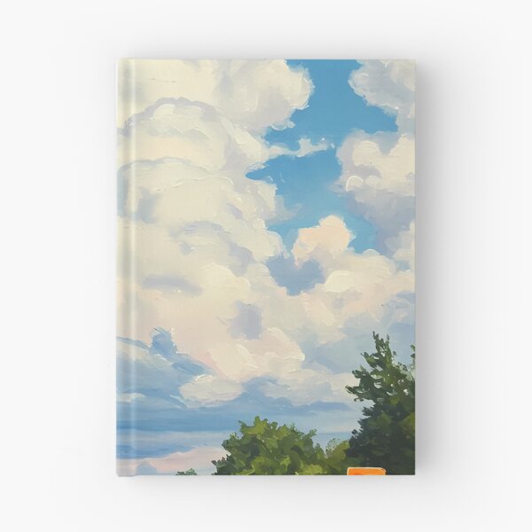 Item preview, Summer Road Trip - Majestic Cumulus Clouds Oil Painting designed and sold by ondante.