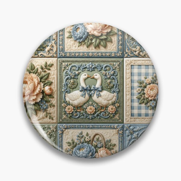 Item preview,  Geese Patchwork Cozy Cottage Garden  designed and sold by scicilysimonee.
