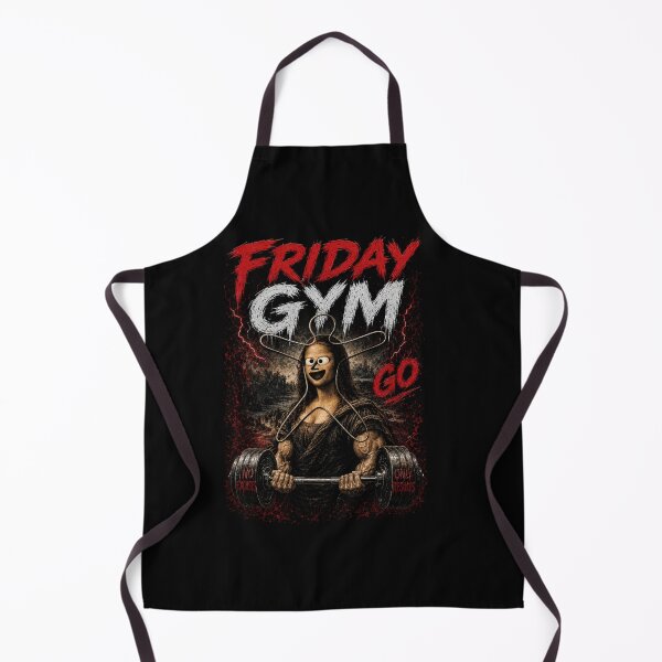 Item preview, Friday Gym Go Creepy Mona Lisa Funny Horror Fitness Meme T-Shirt designed and sold by Digistore1221.