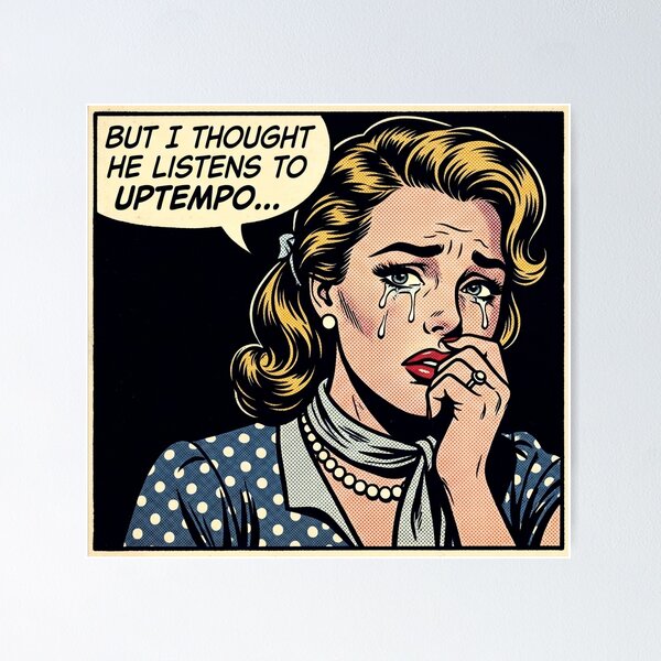 Item preview, Crying Comic Girl Uptempo Hardcore Rave Meme designed and sold by SPAZE-Typo.