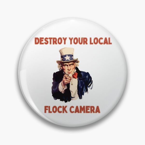 Item preview, Uncle Sam Wants You To Destroy Your Local Flock Camera  designed and sold by NoKingsNoCrowns.