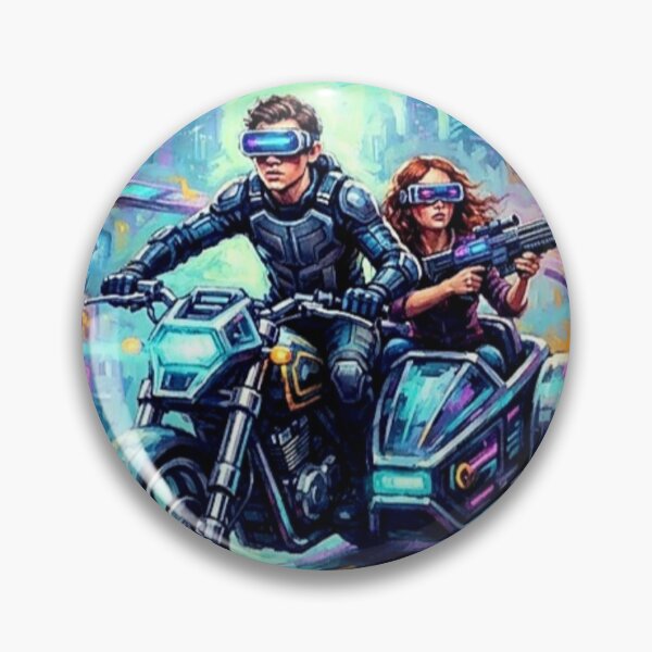 Item preview, Ready Player One Cyberpunk Sci-Fi Adventure Tribute Art Poster designed and sold by Art's Diner.