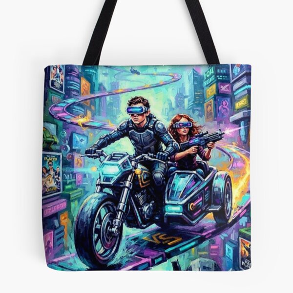 Item preview, Ready Player One Cyberpunk Sci-Fi Adventure Tribute Art Poster designed and sold by Art's Diner.