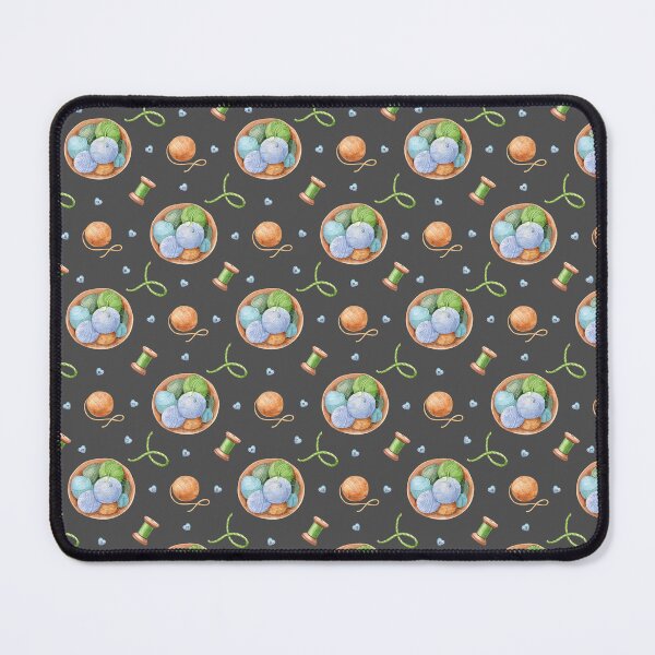 Item preview, Knitting Watercolor Seamless Pattern Yarn Basket, Socks & Knitting Supplies designed and sold by White Rabbit Design .