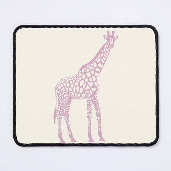 Item preview, Minimal Monochrome Giraffe Line Art Scandinavian Style Animal Illustration Dusty Pink designed and sold by Nasdigitalart.