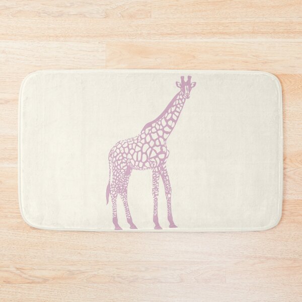 Item preview, Minimal Monochrome Giraffe Line Art Scandinavian Style Animal Illustration Dusty Pink designed and sold by Nasdigitalart.