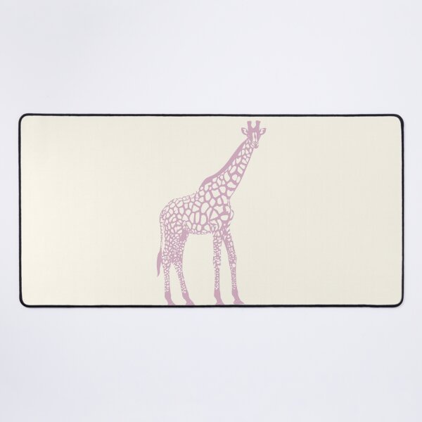 Item preview, Minimal Monochrome Giraffe Line Art Scandinavian Style Animal Illustration Dusty Pink designed and sold by Nasdigitalart.