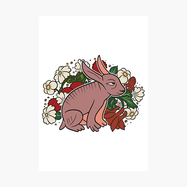 Item preview, Medieval Fantasy Hare Illustration Design designed and sold by MariOyama.
