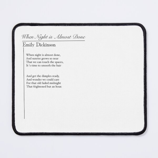 Item preview, When Night Is Almost Done — Emily Dickinson Sunrise Poetry Art designed and sold by The Prose Atelier.