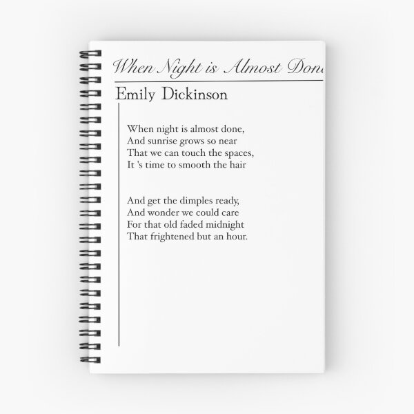 Item preview, When Night Is Almost Done — Emily Dickinson Sunrise Poetry Art designed and sold by The Prose Atelier.