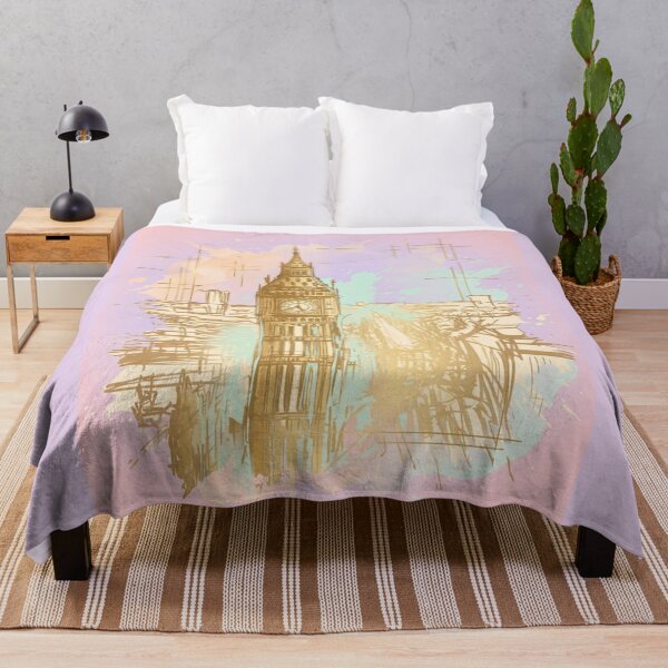 Item preview, Pink Golden Clock designed and sold by Tanya Zevallos.