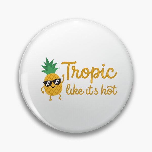 Item preview, Tropic Like It's Hot Funny Summer Pineapple Tee designed and sold by 7Four1 Designs.
