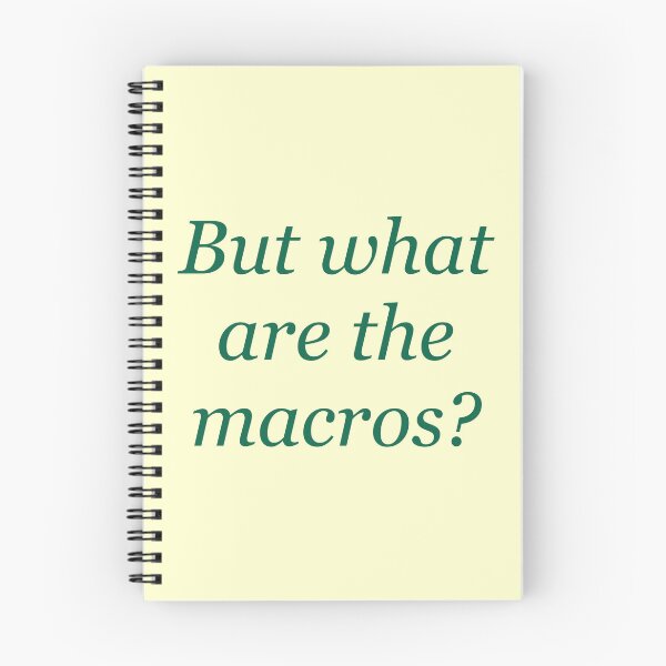 Item preview, But what are the Macros? designed and sold by Random-Store88.