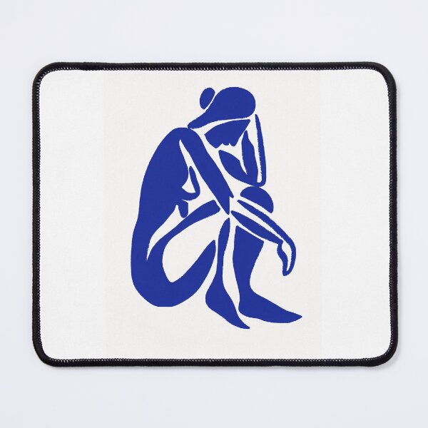 Item preview, Cobalt Serenity: Matisse Inspired Abstract Blue Nude designed and sold by Pierce Millington Gallery.