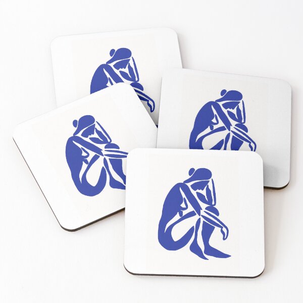 Item preview, Cobalt Serenity: Matisse Inspired Abstract Blue Nude designed and sold by Pierce Millington Gallery.