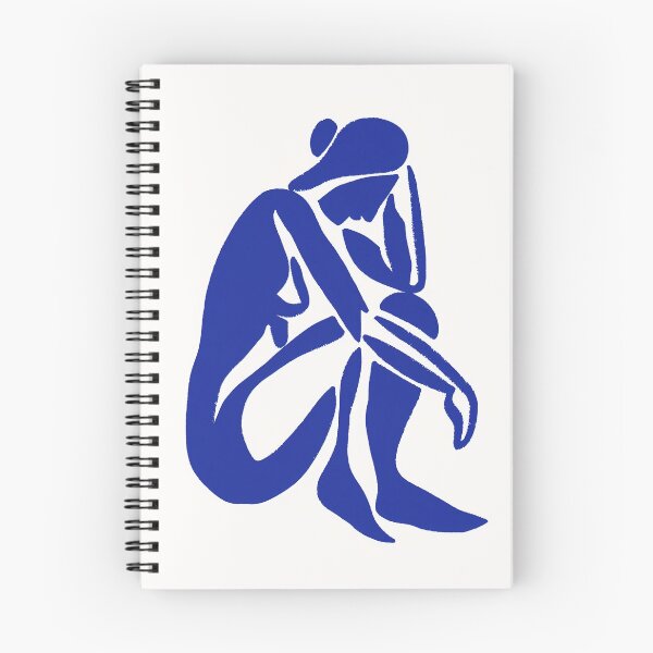 Item preview, Cobalt Serenity: Matisse Inspired Abstract Blue Nude designed and sold by Pierce Millington Gallery.