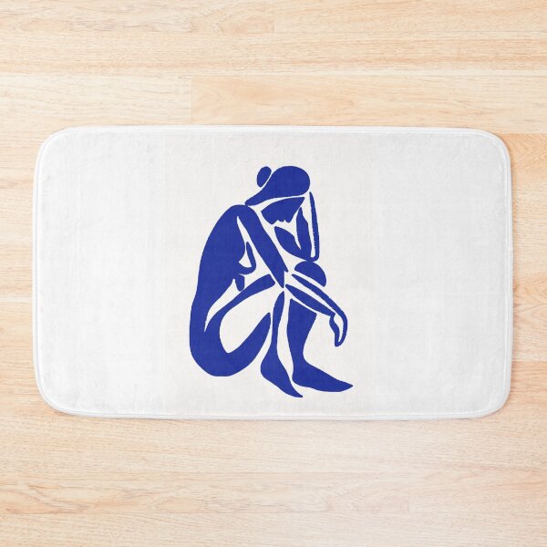 Item preview, Cobalt Serenity: Matisse Inspired Abstract Blue Nude designed and sold by Pierce Millington Gallery.