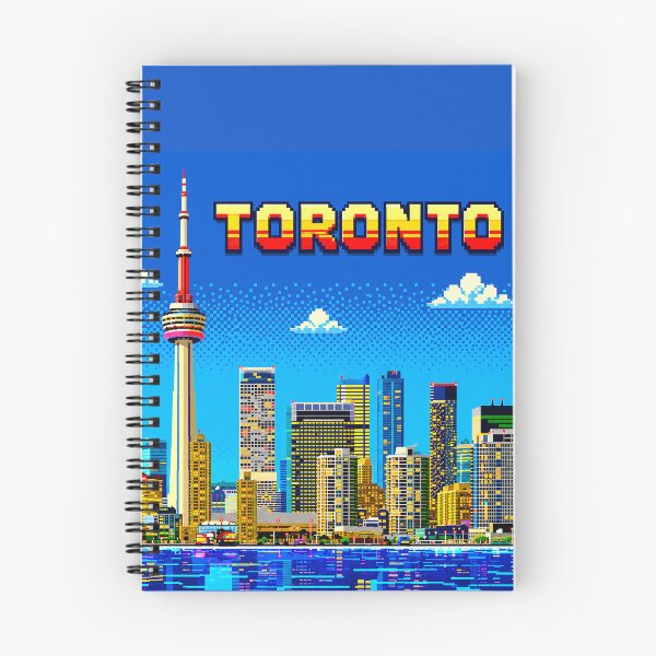 Item preview, Toronto Retro Pixel Art Skyline | CN Tower 8-Bit Cityscape | Vintage Canada Travel Sticker | Gamer Aesthetic | Toronto Souvenir | Pixel Art Design designed and sold by Kittcatking.