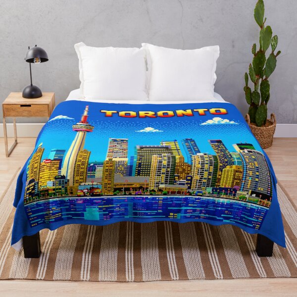 Item preview, Toronto Retro Pixel Art Skyline | CN Tower 8-Bit Cityscape | Vintage Canada Travel Sticker | Gamer Aesthetic | Toronto Souvenir | Pixel Art Design designed and sold by Kittcatking.