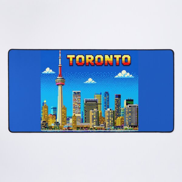 Item preview, Toronto Retro Pixel Art Skyline | CN Tower 8-Bit Cityscape | Vintage Canada Travel Sticker | Gamer Aesthetic | Toronto Souvenir | Pixel Art Design designed and sold by Kittcatking.