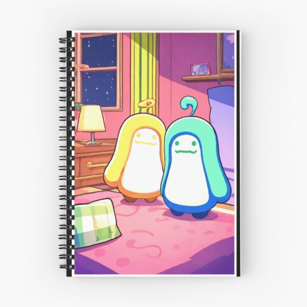 Item preview, Illustration - Kawaii Creatures in a Bedroom, Soft Starry Universe designed and sold by Zone--Gaming.