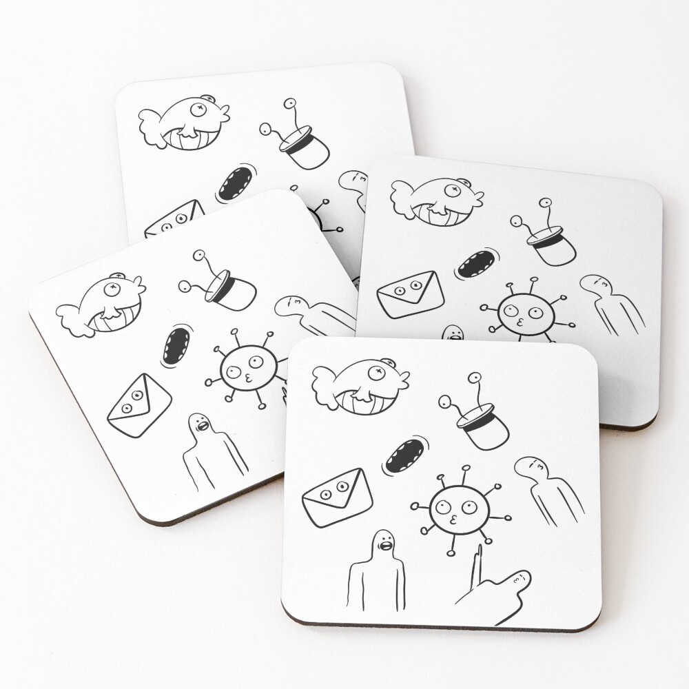 Item preview, Coasters (Set of 4) designed and sold by Squarebubbles.