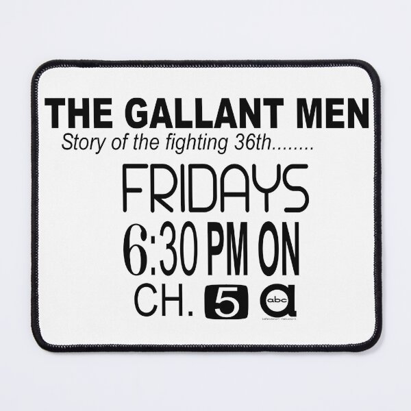 Item preview, The Gallant Men TV show designed and sold by The Retromotel.