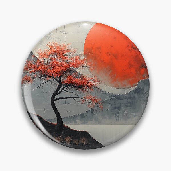 Item preview, Crimson Echoes over the Silent Waters designed and sold by Pierce Millington Gallery.