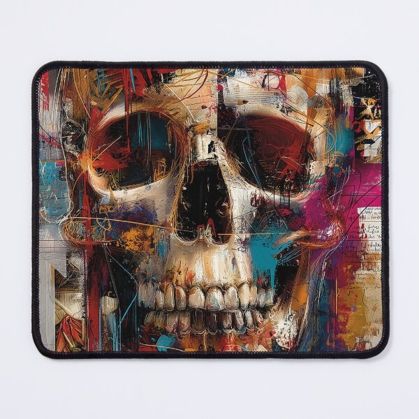 Item preview, Abstract Skull Collage Art designed and sold by drizzd.