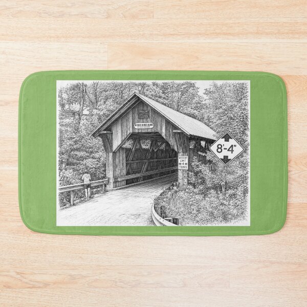 Item preview, Graphene sketch of Emily's Covered Bridge designed and sold by gotucoveredart.
