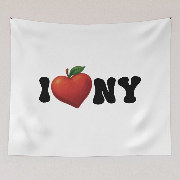 Item preview, American I Love New York red Apple Heart - Cute Aesthetic NY Souvenir USA designed and sold by Art IN Pack.