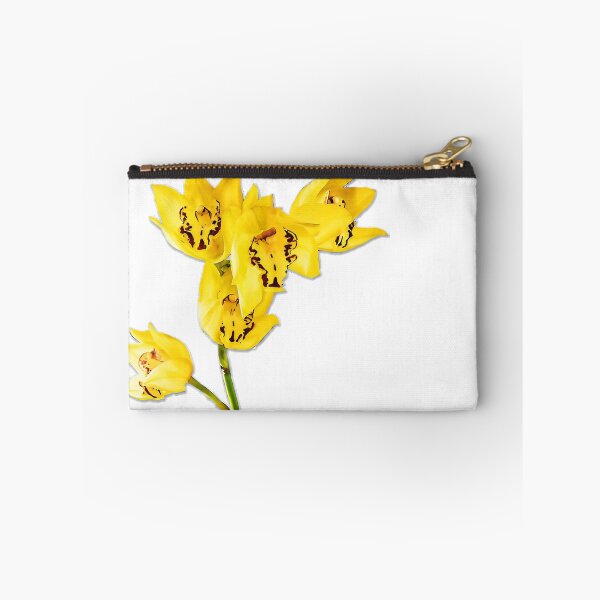 Item preview, Yellow Cymbidium Orchids with Dark Red Centers designed and sold by Vibrantiz-Flora.