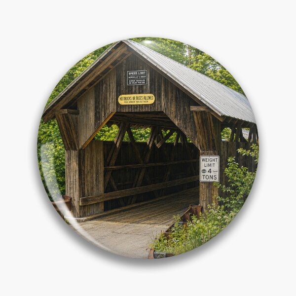 Item preview, Emily's Covered Bridge in July designed and sold by gotucoveredart.