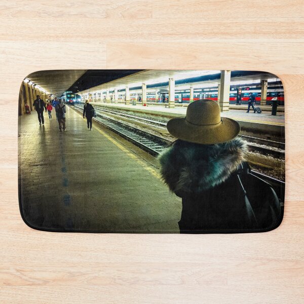 Item preview, Florence Italy - Night Train Platform with Frecciarossa designed and sold by missioncreek.