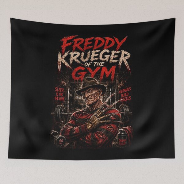 Item preview, Freddy Krueger Of The Gym Halloween Horror Fitness Gym Gift T-Shirt designed and sold by Digistore1221.