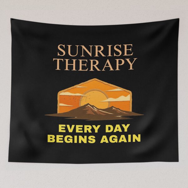 Item preview, Sunrise Therapy Every Day Begins Again designed and sold by WildArtStudioPL.