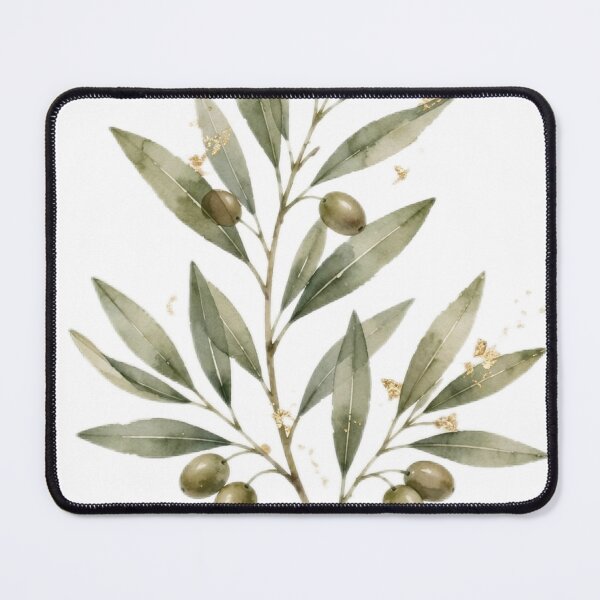 Item preview, Olive Branch Canvas Wall Art | Gold Foil Mediterranean | Sage Green Kitchen Decor designed and sold by Donartpictures.