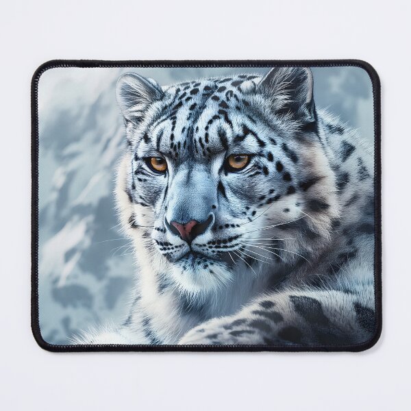 Item preview, Snow Leopard Portrait, Himalayan Wildlife designed and sold by GuildedWordGraphics.