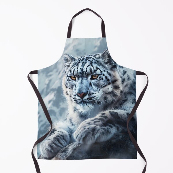 Item preview, Snow Leopard Portrait, Himalayan Wildlife designed and sold by GuildedWordGraphics.
