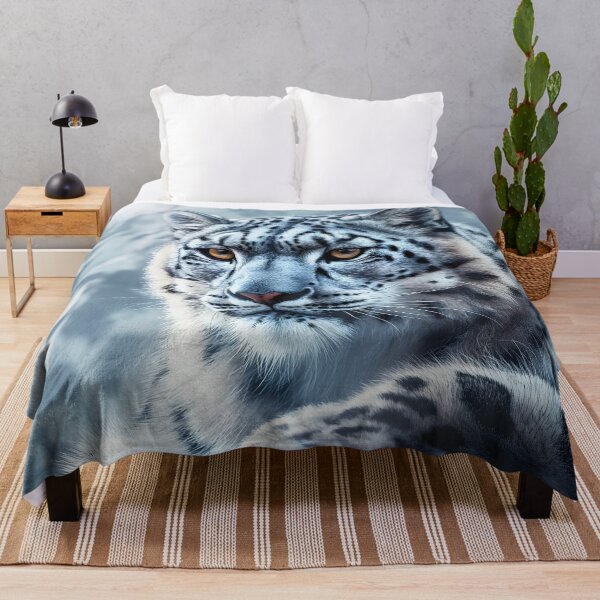 Item preview, Snow Leopard Portrait, Himalayan Wildlife designed and sold by GuildedWordGraphics.