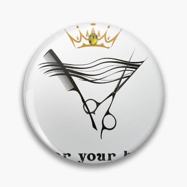 Item preview, WearYour Hair Like A Cron - Elegant Scissors and Crown Art designed and sold by AhmadAnnaPrints.