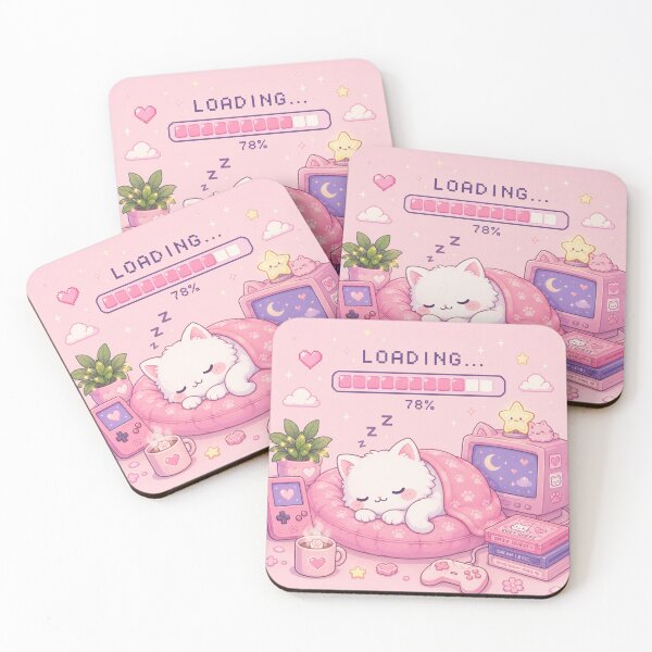Item preview, Mochi Neko Loading designed and sold by soul-so-happy.