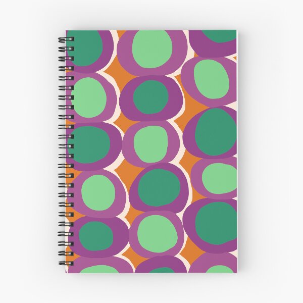 Item preview, Fun Retro Pop Circles in Purple, Orange and Green designed and sold by Deutschic.