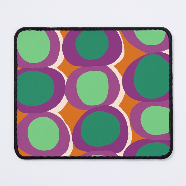 Item preview, Fun Retro Pop Circles in Purple, Orange and Green designed and sold by Deutschic.