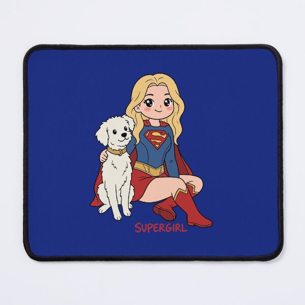 Item preview, Chibi Punk Supergirl and her dog designed and sold by What you are is Beautiful.