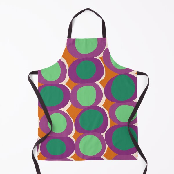 Item preview, Fun Retro Pop Circles in Purple, Orange and Green designed and sold by Deutschic.