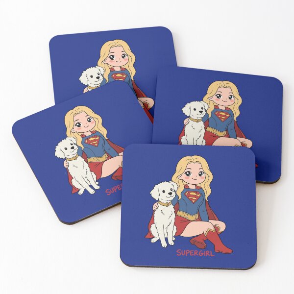 Item preview, Chibi Punk Supergirl and her dog designed and sold by What you are is Beautiful.